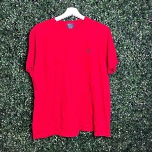 Polo Ralph Lauren Men’s Red Short Sleeve T-Shirt Embroidered Logo Size Medium